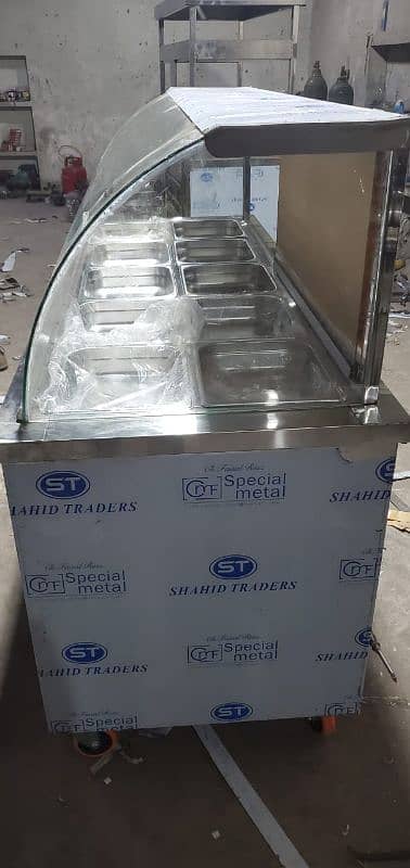 Stainless Steel 10 Bowl Bain Marie Counter 6 feet Bowl 10.13 1