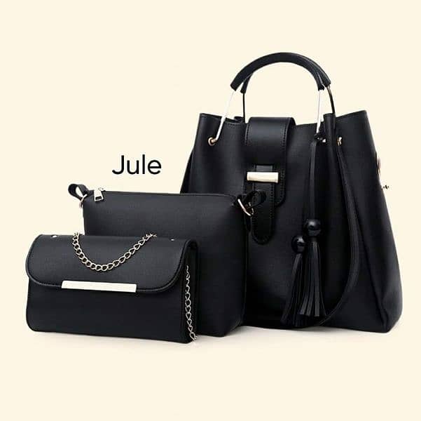 Leather Shoulder Bags 3pc 4