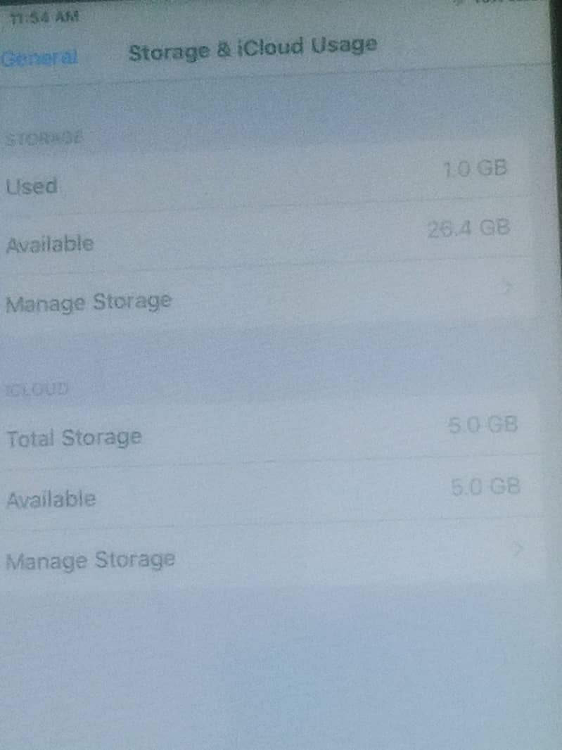 Apple ipad storage 26gb 10