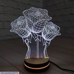 Roses 3D Illusion Lamp