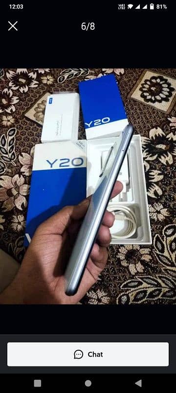 vivo y20 full box. 4.64 sale and exchange 1