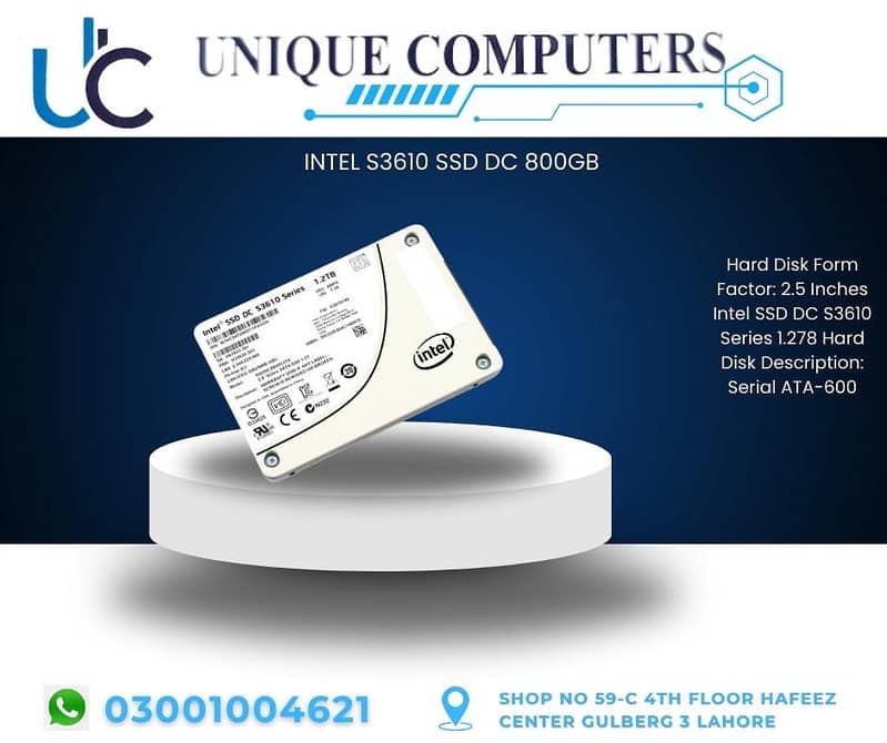 INTEL S3610 SSD DC 800GB 03001004621 19000 Hard Disk Form Factor: 2.5 0