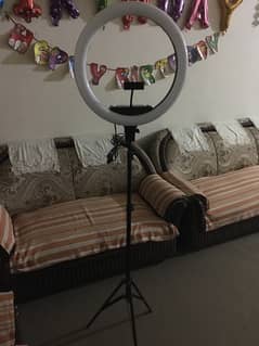 18” Imported 3 Shade Ring Light With 7 Foot Stand