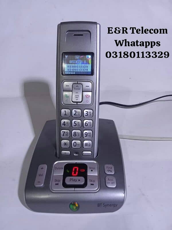 British Telecom UK Brand colour display cordless phone free delivery 0