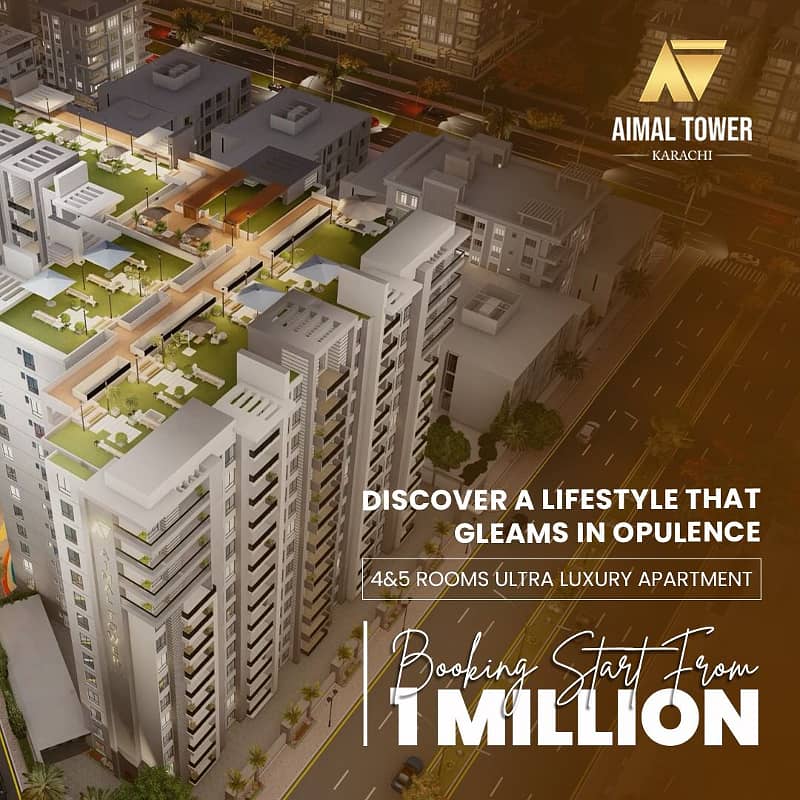 Prime Location AIMAL TOWER APPARTMENT For Sale In The Perfect Location Of GULISTAN-E-JOHAR VIP BLOCK 17 7