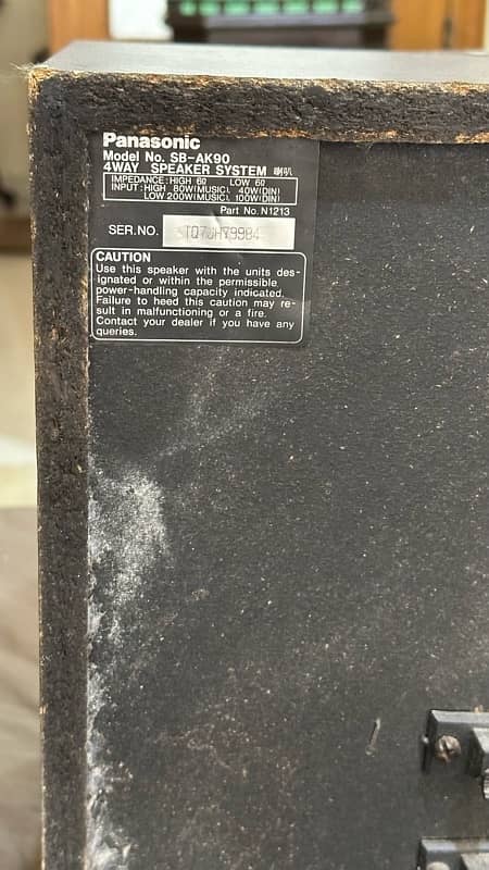 Panasonic Subwoofer Speakers SB-AK90 2