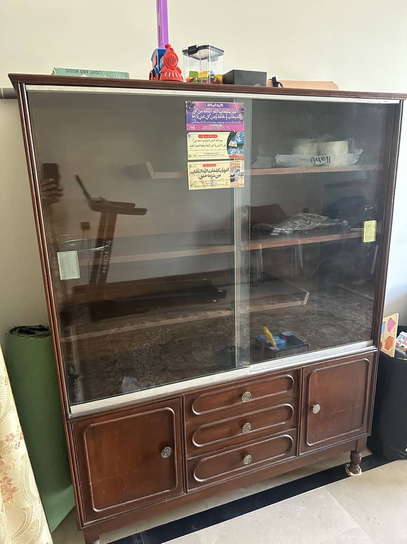 Solid wood show case for sale 0