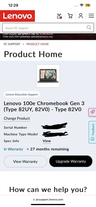 Lenovo 100e Chromebook Gen 3 6