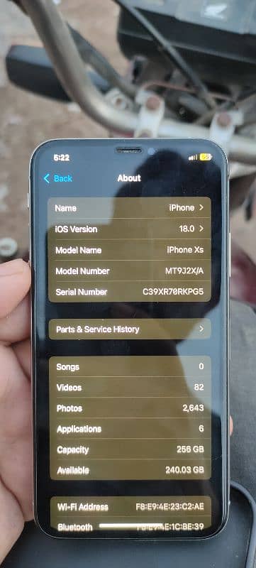 iphone xs 256GB Dual Pta Approved 3