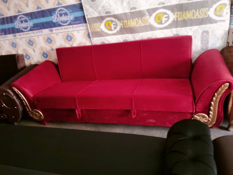 Brand New sofa cum bed and tabels 1