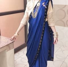 blue saree