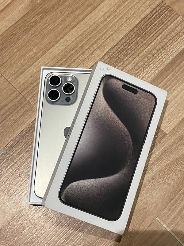 iPhone 15 Pro Max 256GB PTA Approved LLA 0