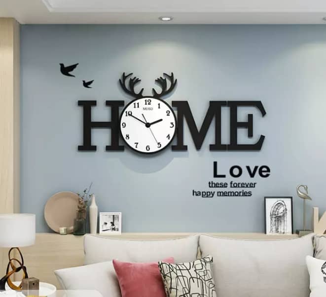 Home Style Wooden Wall Clock Available 0