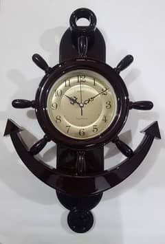 Elegant pendulum/Analog Fancy ship wheel shape Wall clock