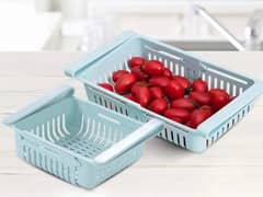 Fridge Basket Adjustable Fridge Basket