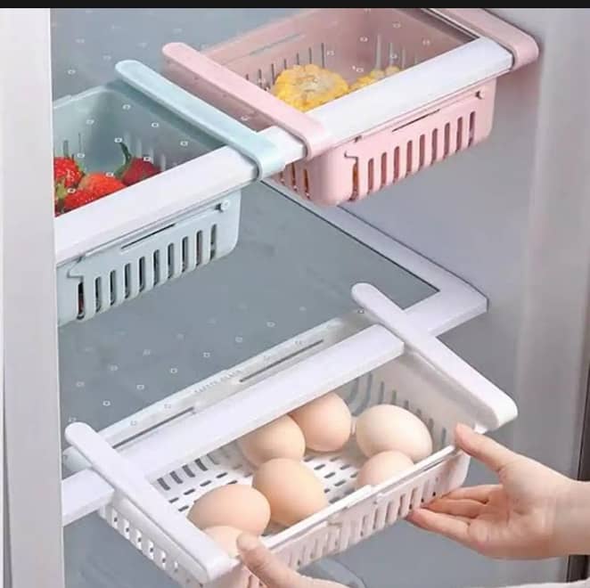 Fridge Basket Adjustable Fridge Basket 1