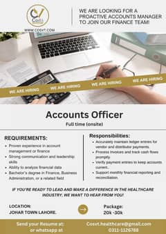 Accounts Officer Vacancy