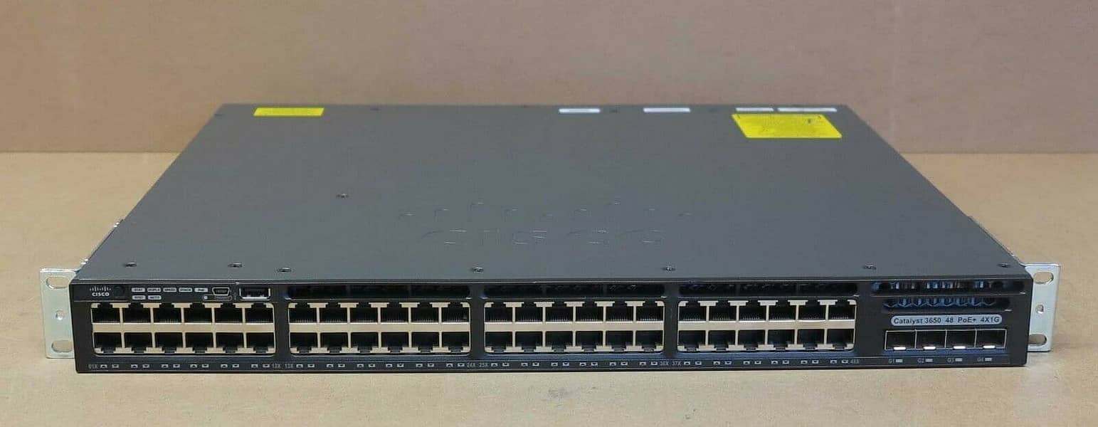 Cisco 3650-48PS-S 48 Port 1GbE POE+ 2x10G+ IP Base L3 Managed Ethernet 0