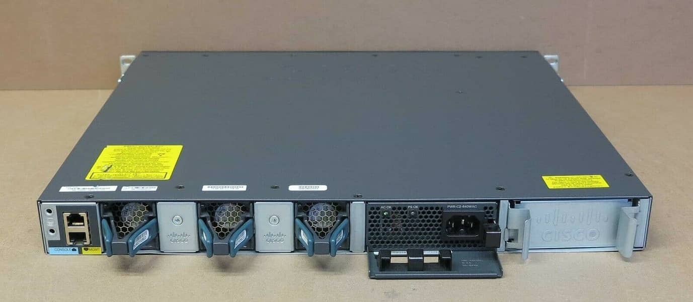 Cisco 3650-48PS-S 48 Port 1GbE POE+ 2x10G+ IP Base L3 Managed Ethernet 2