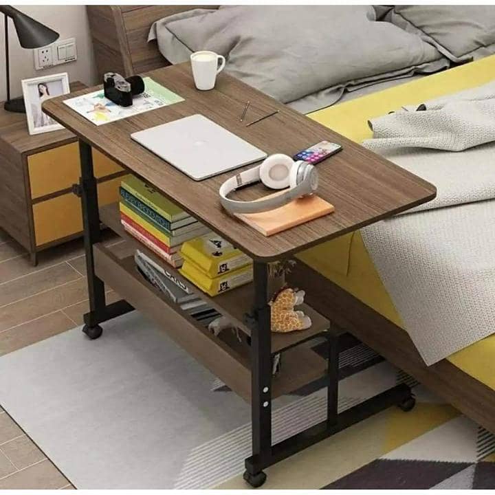 Adjustable Laptop Tables with shelves, Office side table, Study table 1