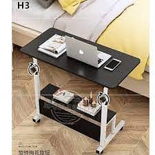 Adjustable Laptop Tables with shelves, Office side table, Study table 2