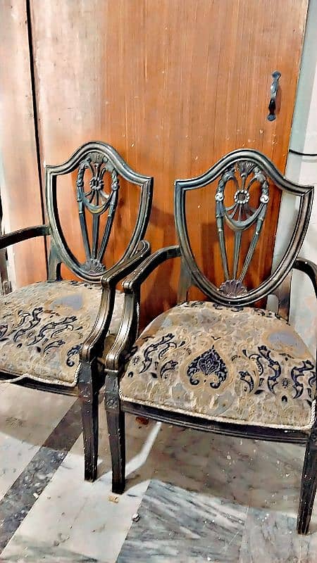 USED PAIR CHAIRS FOR SALE (Wood) 3