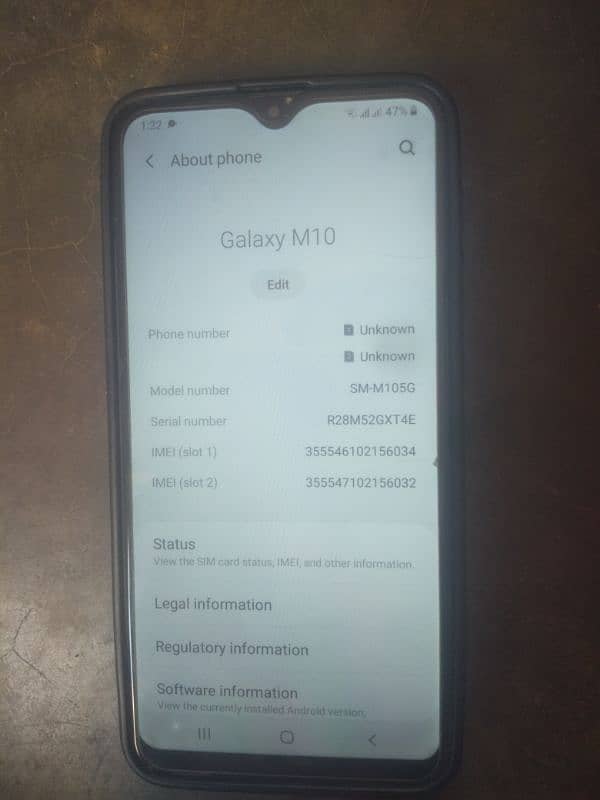 Samsung M 10 urgent sell. . . . 2gb 32 Ram. . 03152292121 0