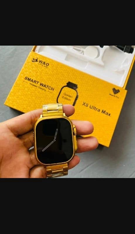 x8 ultra max smart watch golden edition 1