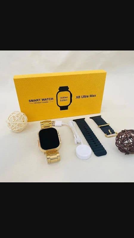 x8 ultra max smart watch golden edition 2