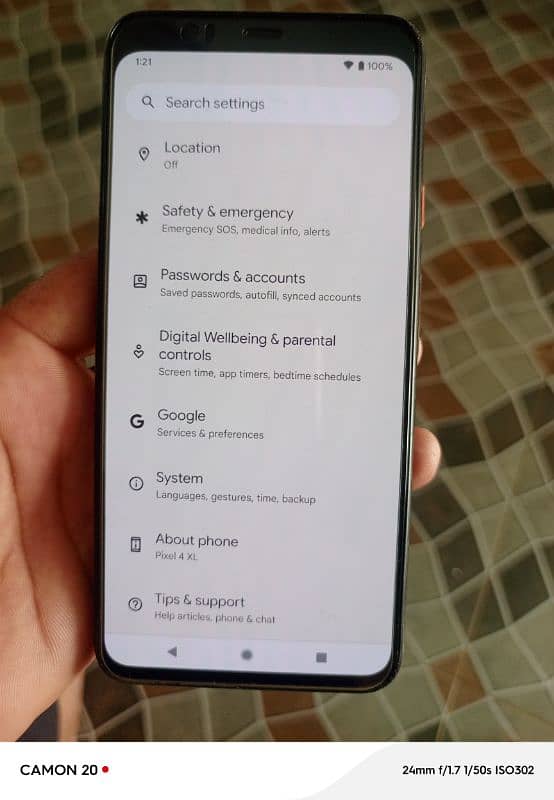 google pixel 4xl 3