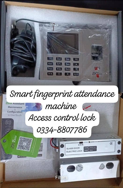 zkt fingerprint k50 attendece machine access control smart lock system 1