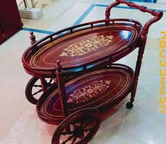 Pure Wood Tea Trolley Brand New Condition