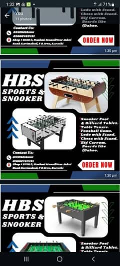 Football Game , Foosball , Pati ,Snooker , Caroom Board, Marbal Dabbo