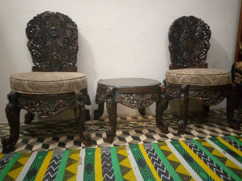 chinioti coffee chair set with table 1