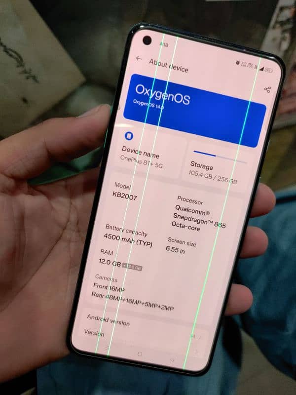 OnePlus 8T 12/256gb singal sim official pta 1