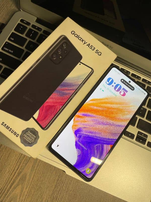 SAMSUNG GALAXY A53 5G PTA OFFICIAL WITH BOX 3