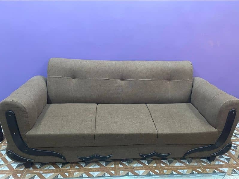 7 seater sofa set like new 1