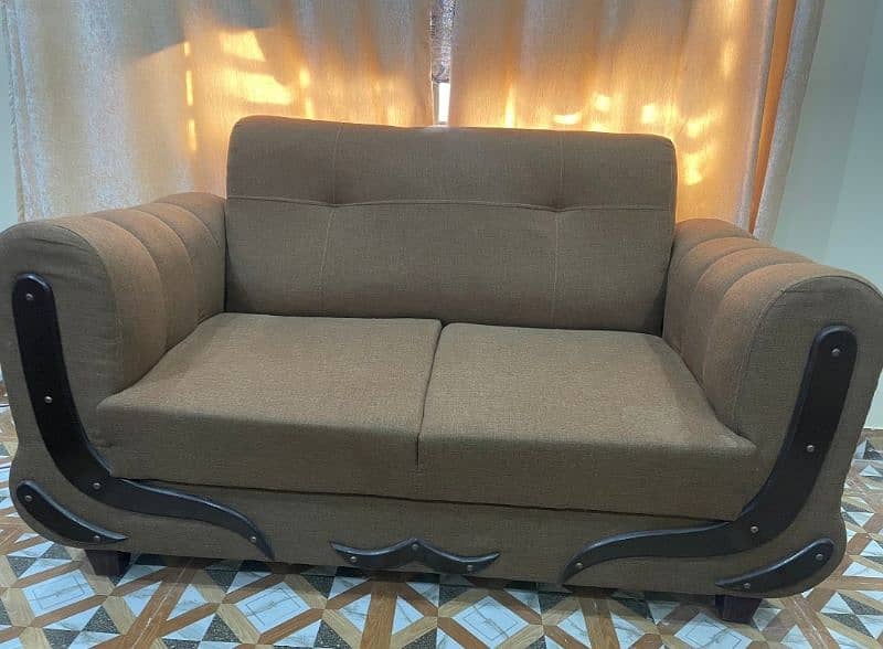 7 seater sofa set like new 2