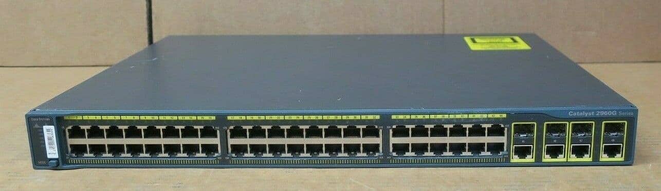 Cisco Catalyst 2960 WS-C2960G-48TC-L 44-Port Gigabit + 4xSFP Dual Purp 0