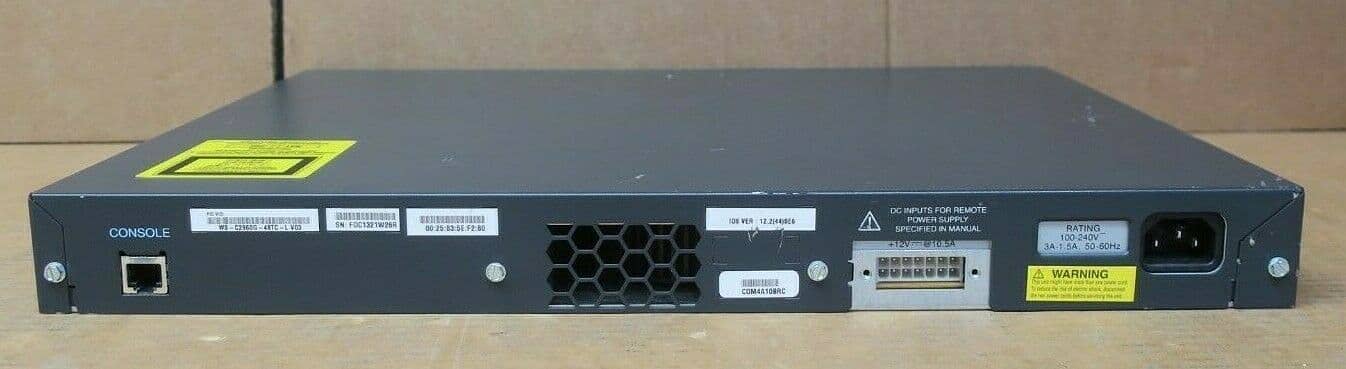 Cisco Catalyst 2960 WS-C2960G-48TC-L 44-Port Gigabit + 4xSFP Dual Purp 1