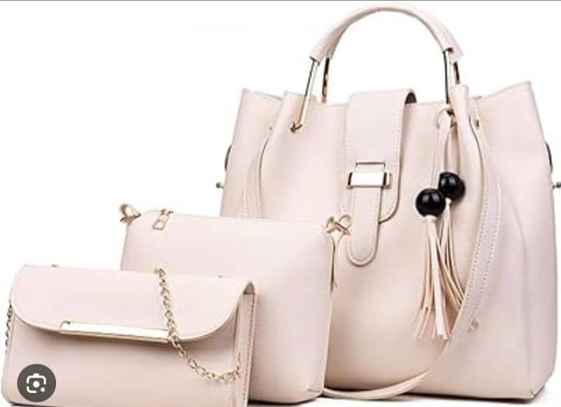 Long Shoulder Ladies Handbags Set 3 Piece 0