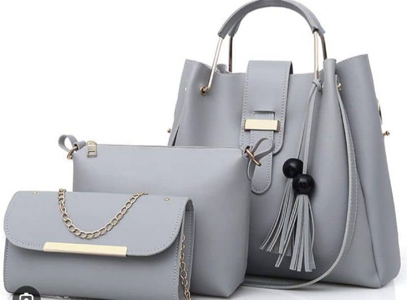 Long Shoulder Ladies Handbags Set 3 Piece 1