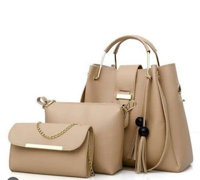 Long Shoulder Ladies Handbags Set 3 Piece 4