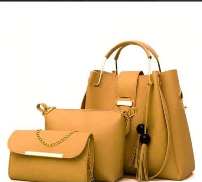 Long Shoulder Ladies Handbags Set 3 Piece 6