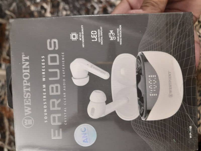 brand new box pack westpoint earbuds 0