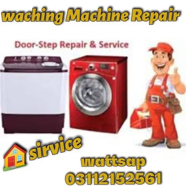 Waching machine fully Automatic Repair All over karachi 1