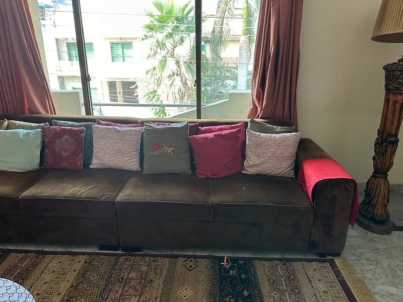 L shaped sofa set complete 1