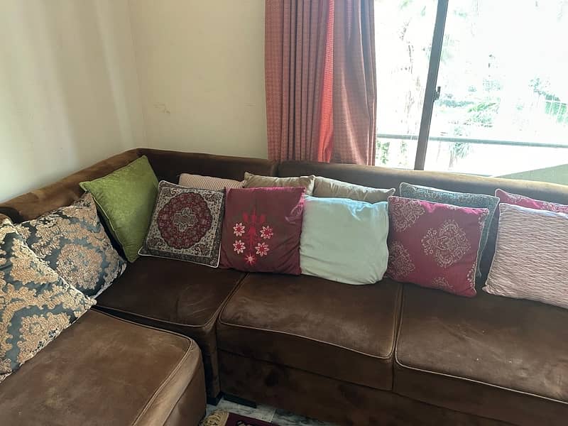 L shaped sofa set complete 4