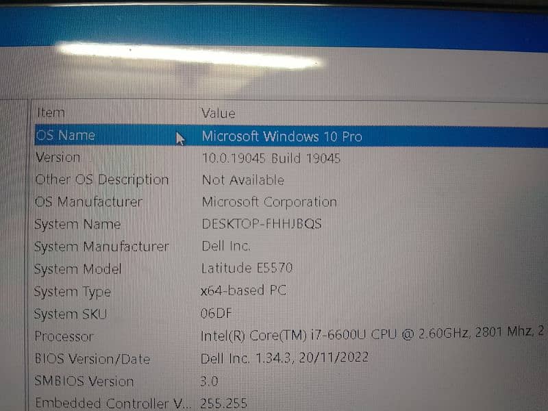 Dell latitude E5570 3