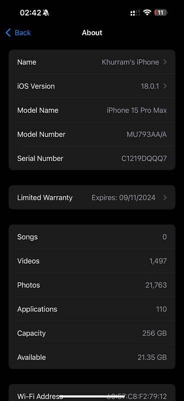 Iphone 15 pro Max PTA approved 2